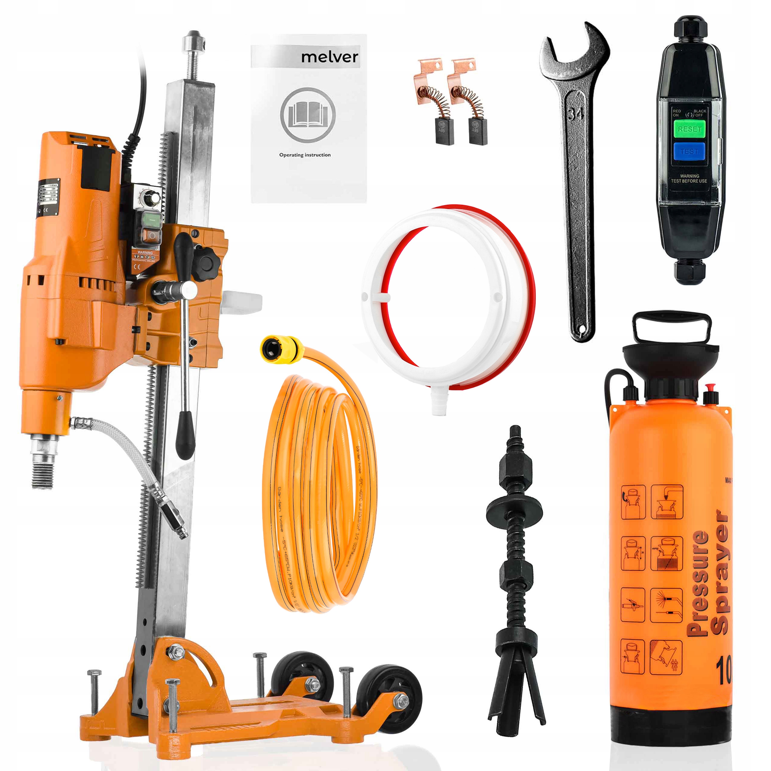 Wiertnica do betonu pochyła 4,35 kW FI 305 mm Zestaw Marka melver