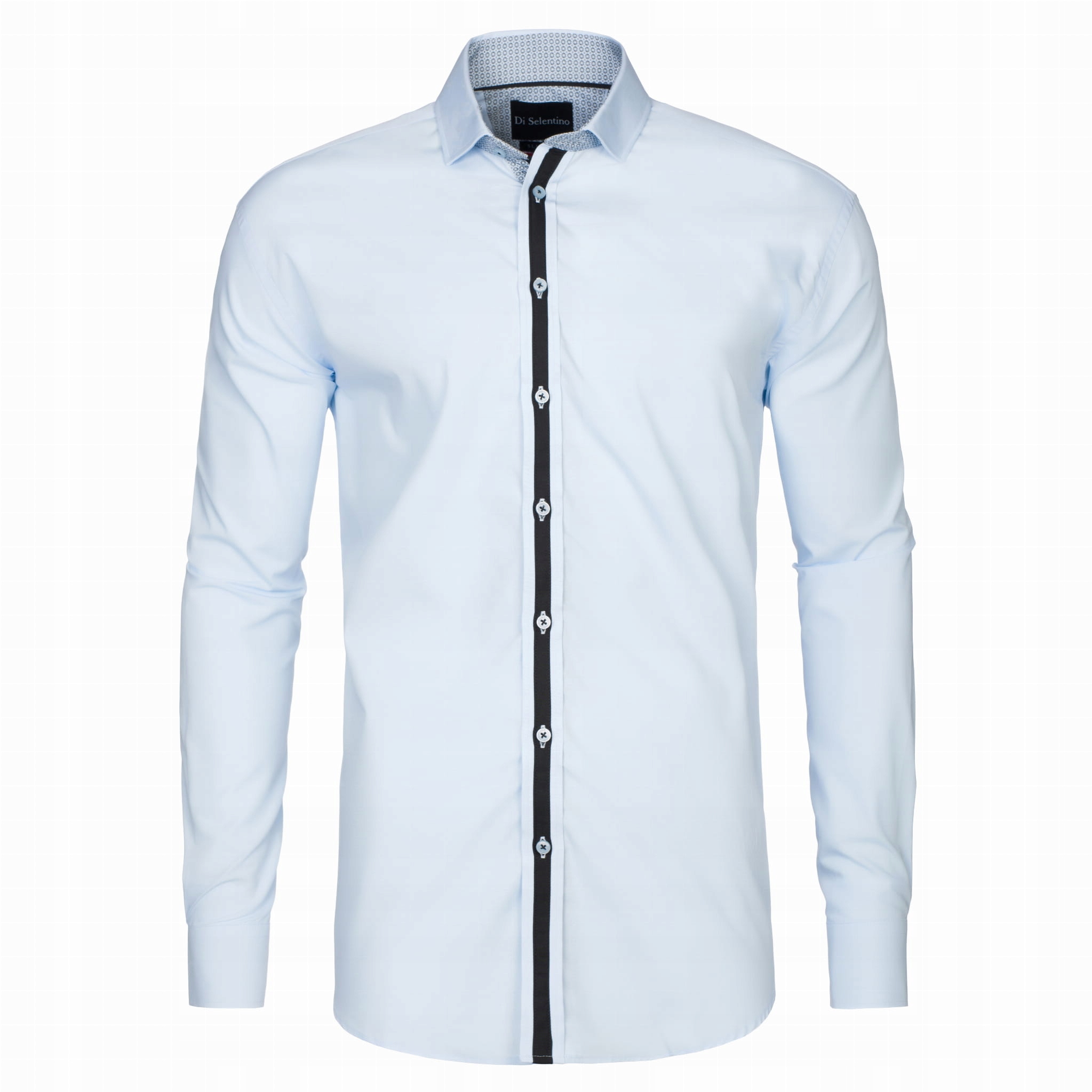 Pánská Košile DI Selentino Montreal Modrá Slim Fit Shirt: 46