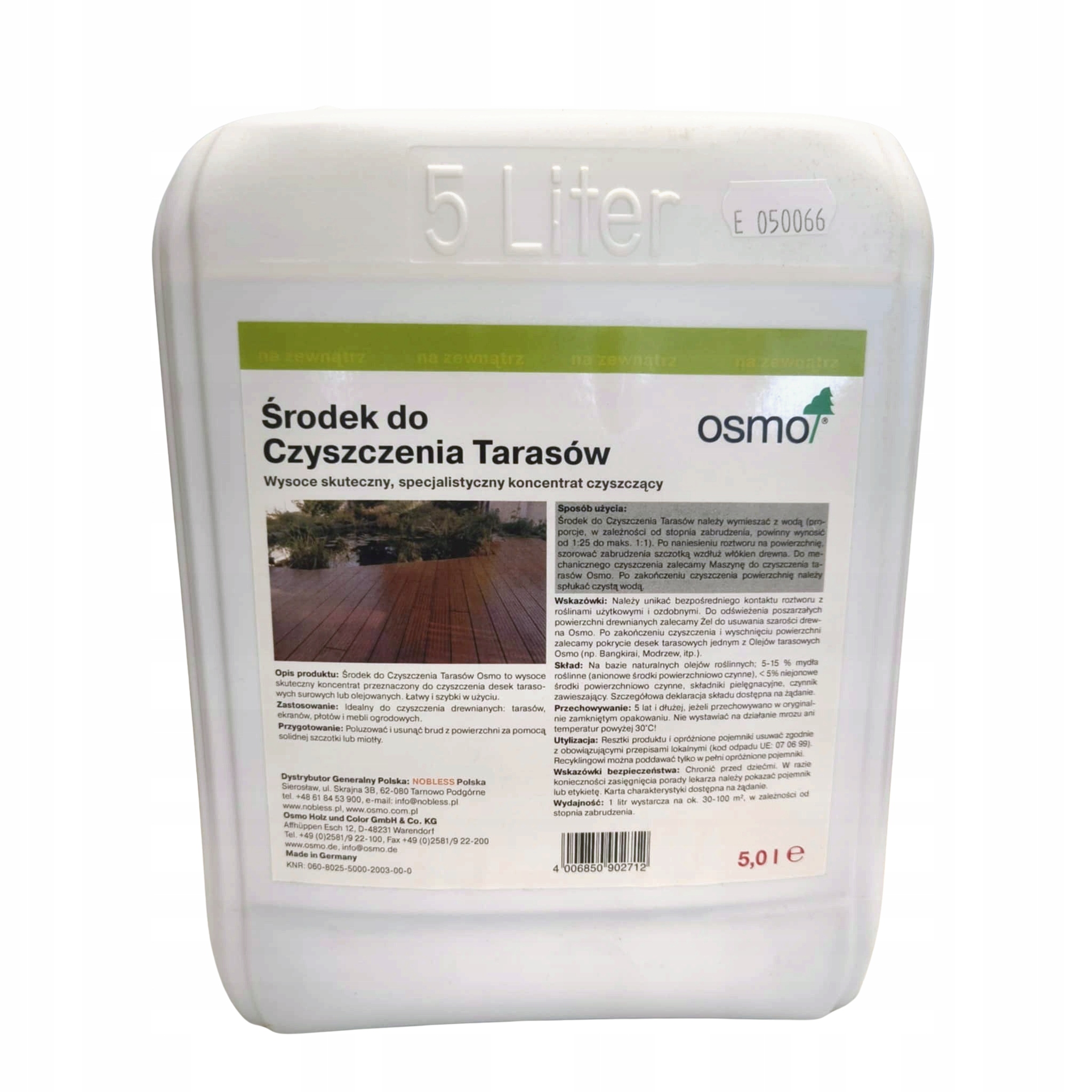 Osmo 8025 Środek do czyszczenia tarasów drewnianych schodów zewnętrznych 5L