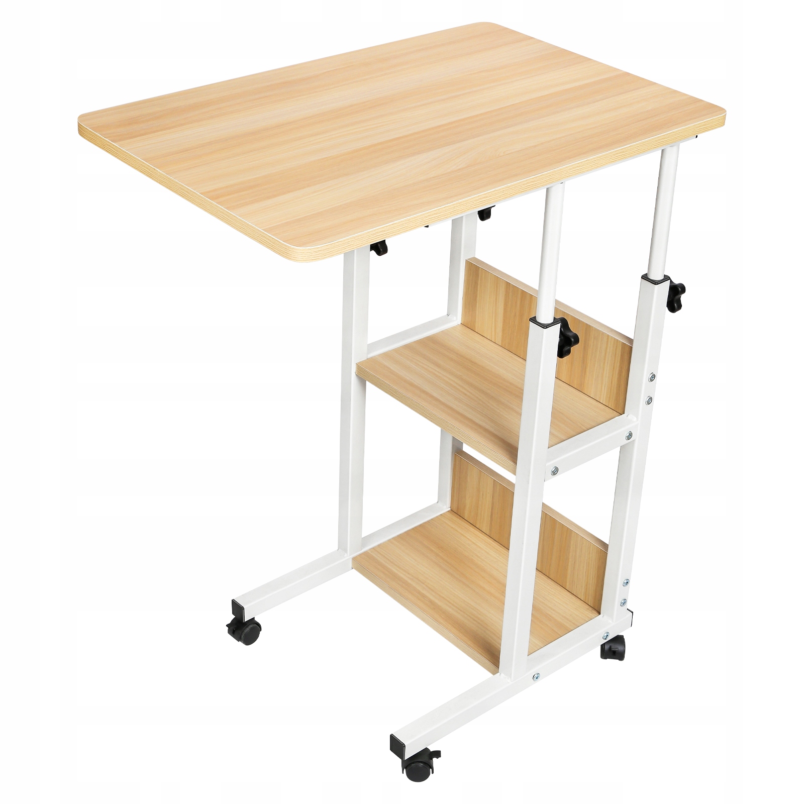 Mobilny Stolik Pod Laptopa Biurko komputerowe Biurko na kółkach 76-83cm Szerokość mebla 60 cm