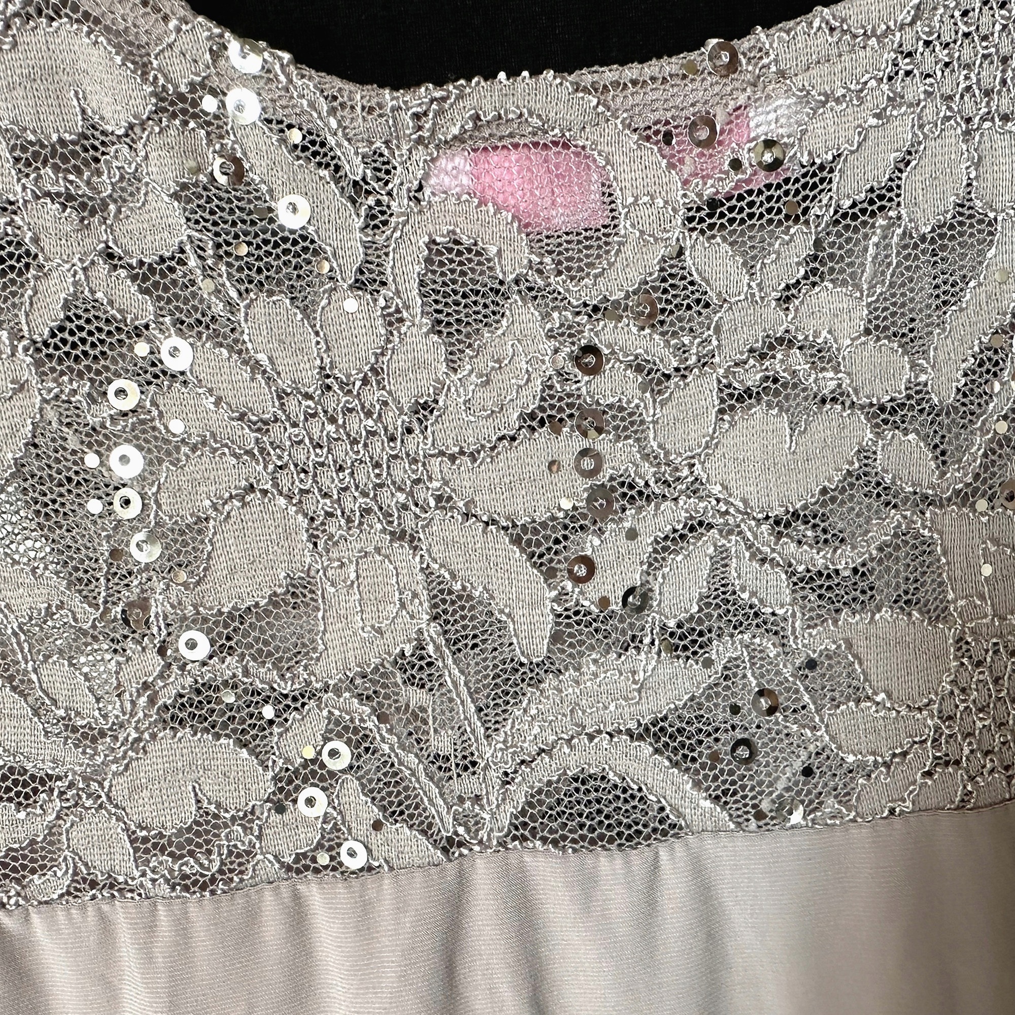 Komplet Bluza Výřez Přehoz s Krajkovým Dámský 46