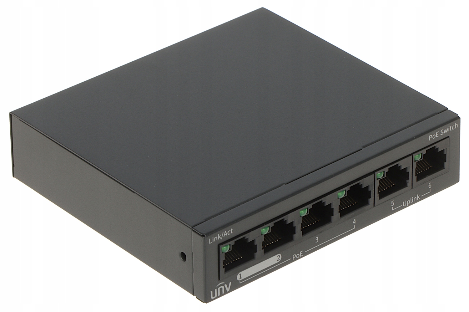 Switch Poe NSW2020-6T-POE-IN 4-PORTOVÝ 2X Uplink Uniview