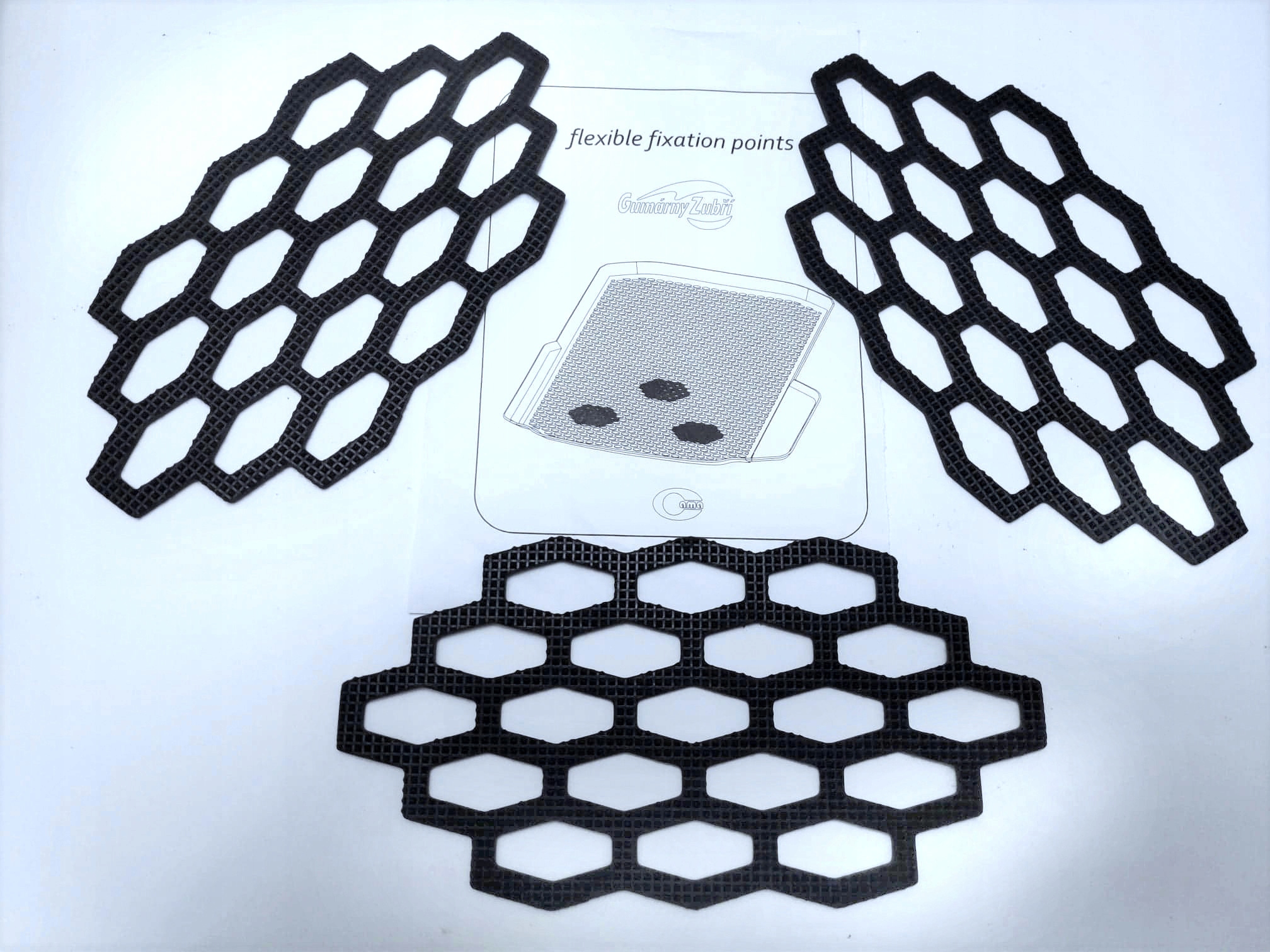 ANTYPOŚLIZGI FIXATORY WKŁADKI MATY BAGAŻNIKA DOMA