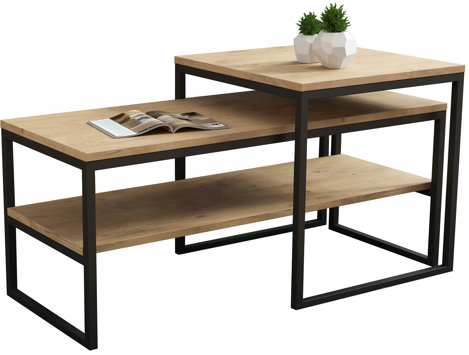 

Stolik kawowy 2w1 ława loft industrial do salonu