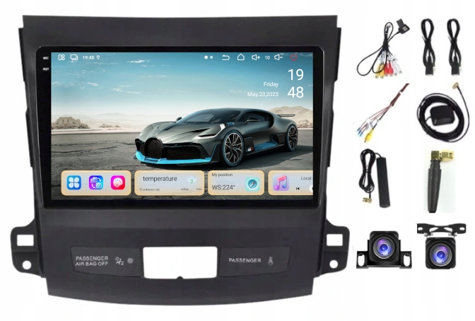 Rádio Navigácia Carplay Android Citroen C-crosser 2007-2012 4GB 64GB Sim