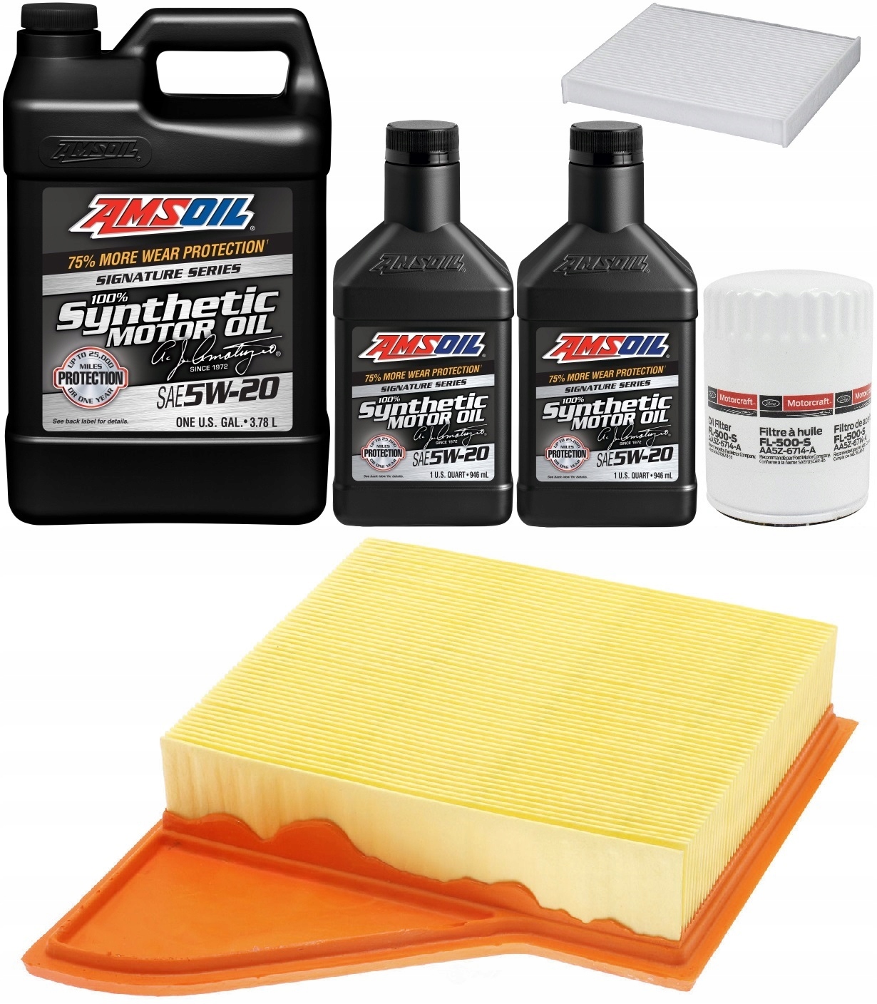 AMSOIL 5W20 + FILTRY FORD MUSTANG 3,7 11-14