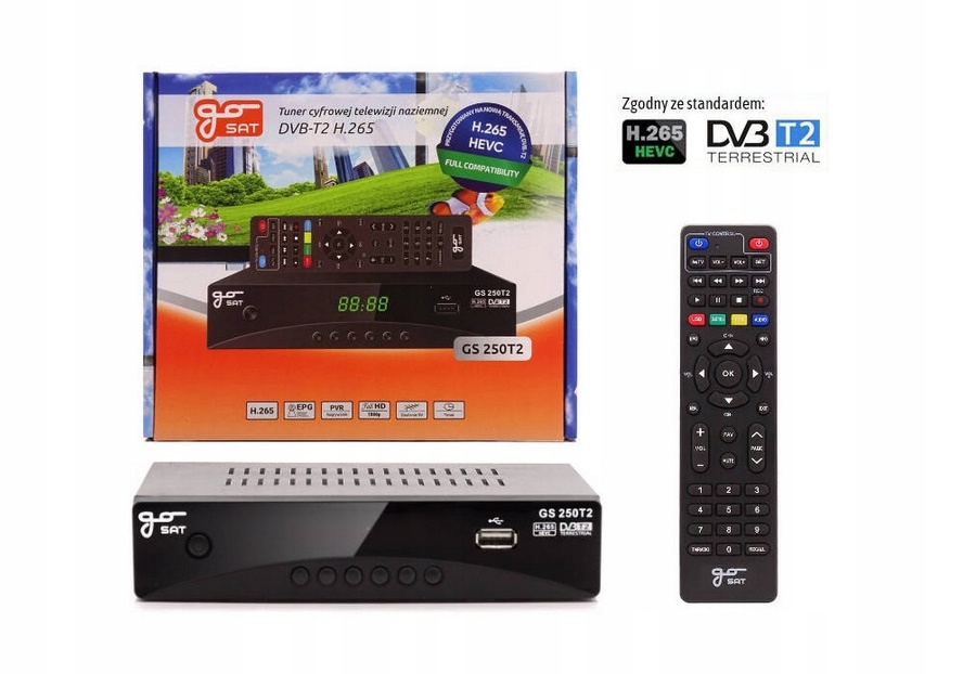 Tuner DVB-T2 GoSat GS-250T2