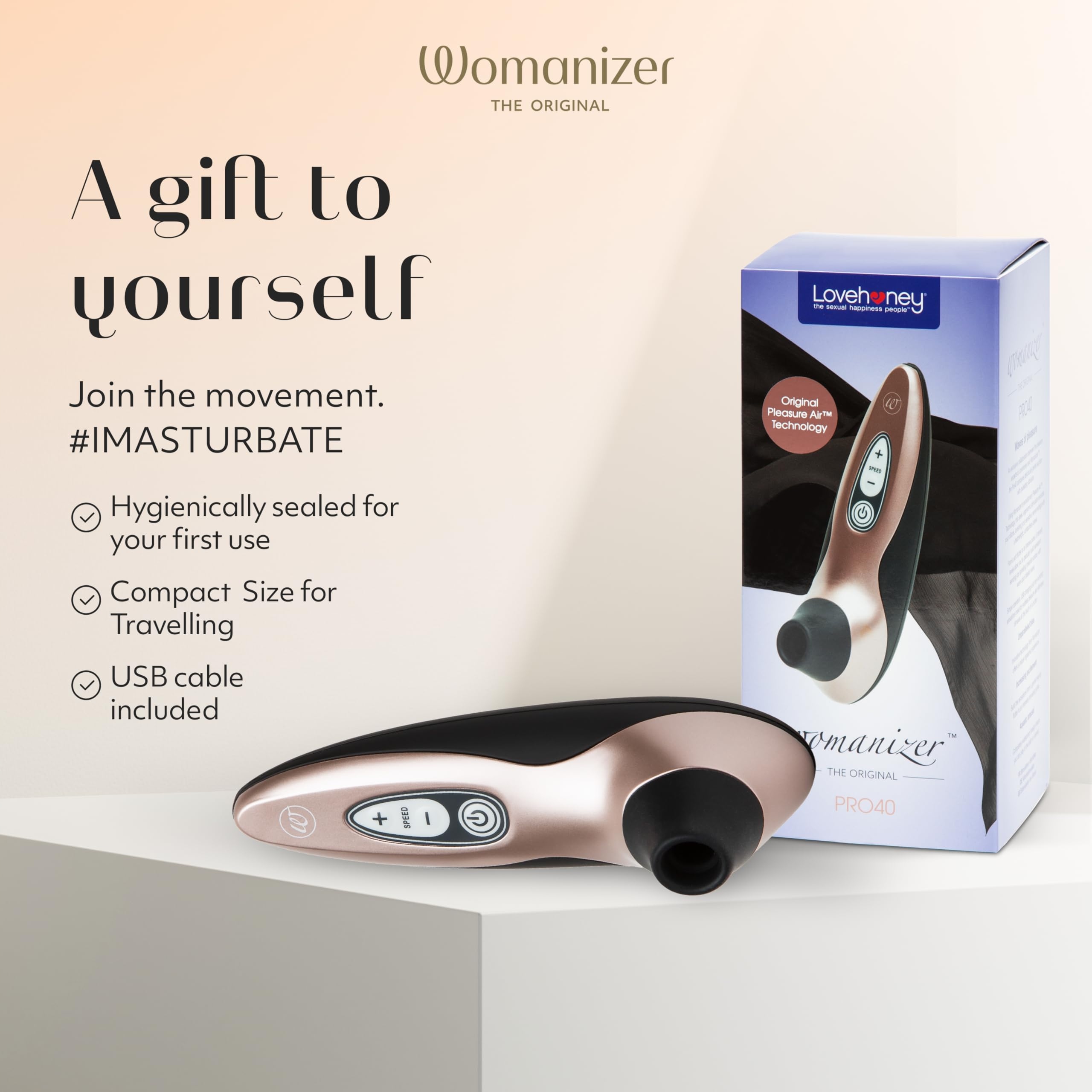 WOMANIZER Pro40 Stymulator Klitorisu Wibrator Dla Kobiet Wodoodporny — miniatura 5