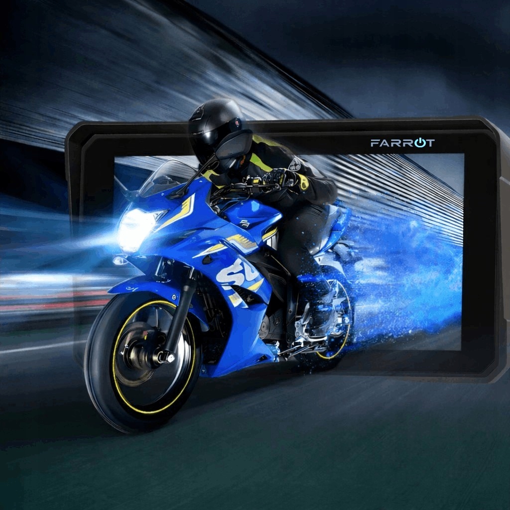 Wyświetlacz motocyklowy 6'' CarPlay Android Auto BT GPS WiFi IPX8