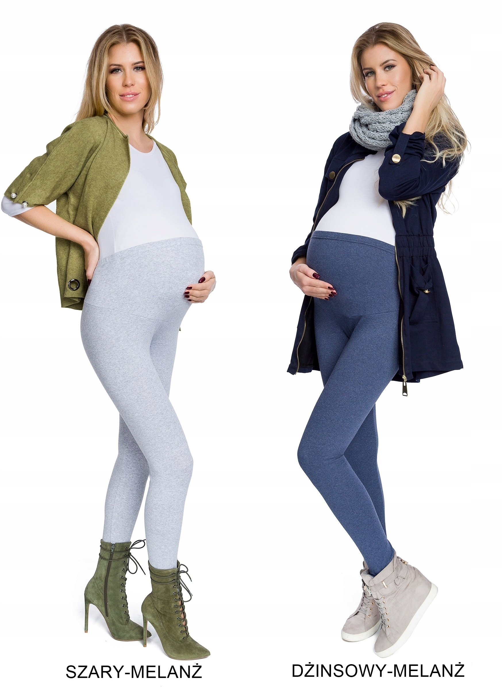 Legginsy CIĄŻOWE jesienno-zimowe C1Z CZ M/38 Marka inna