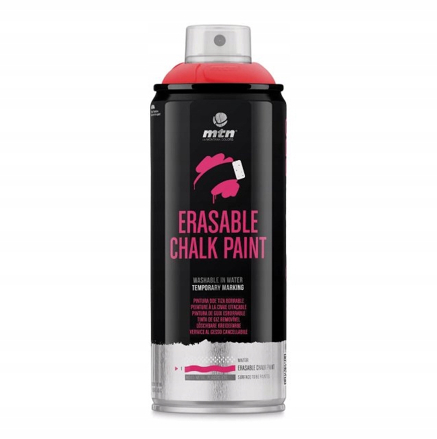 Kreda W Sprayu 400ml Lakier do Tymczasowego Znakowania Czerwony