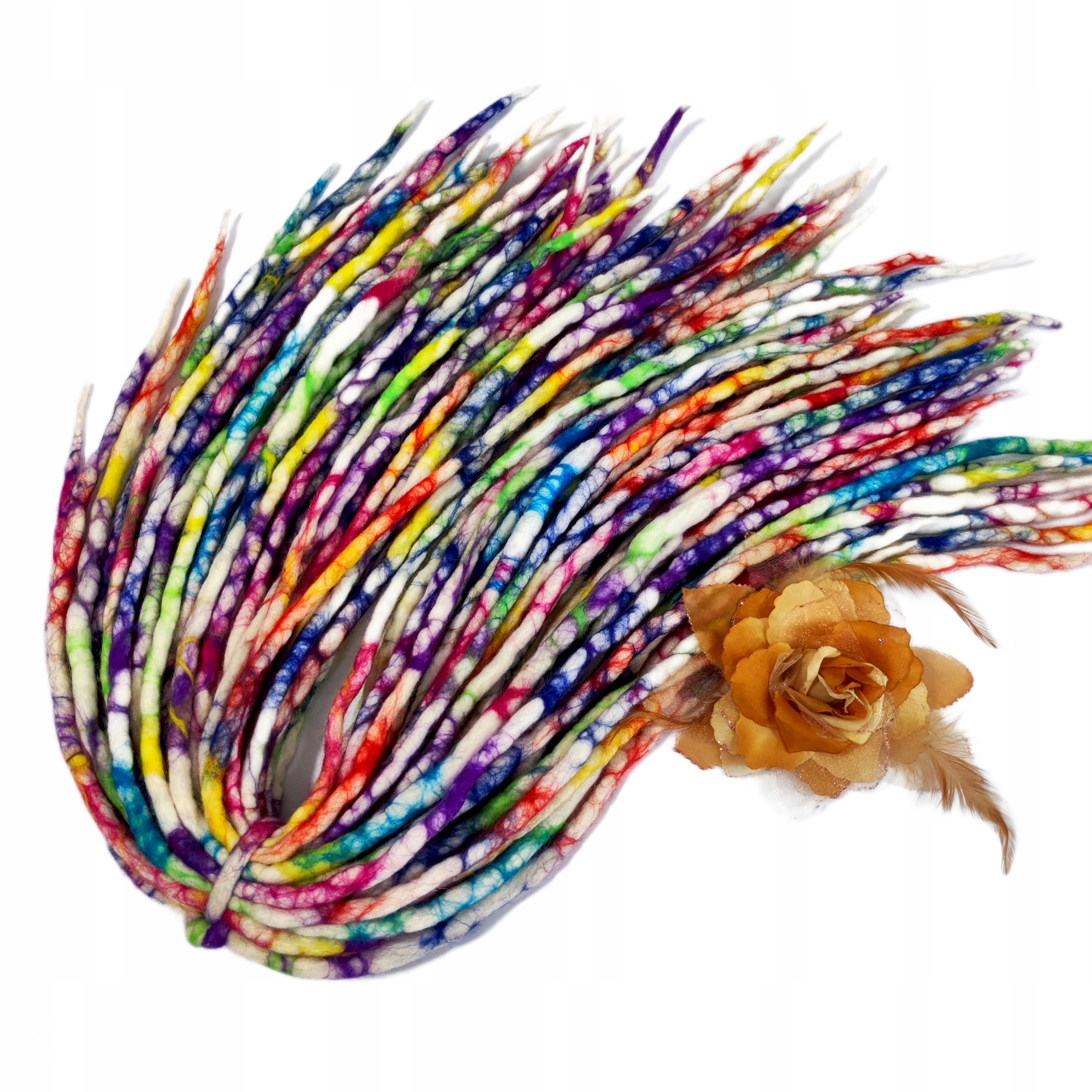 Vlněné pastelky Dredy, vícebarevné, Psychedelické Barvy, 40 kusů