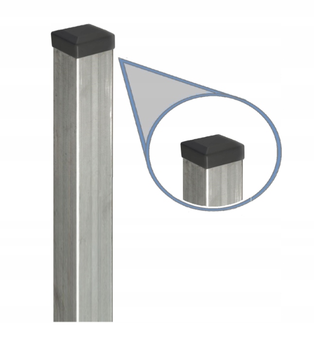 Profil 80x80x2 H=200 Słupki ocynkowane do bramy furtki
