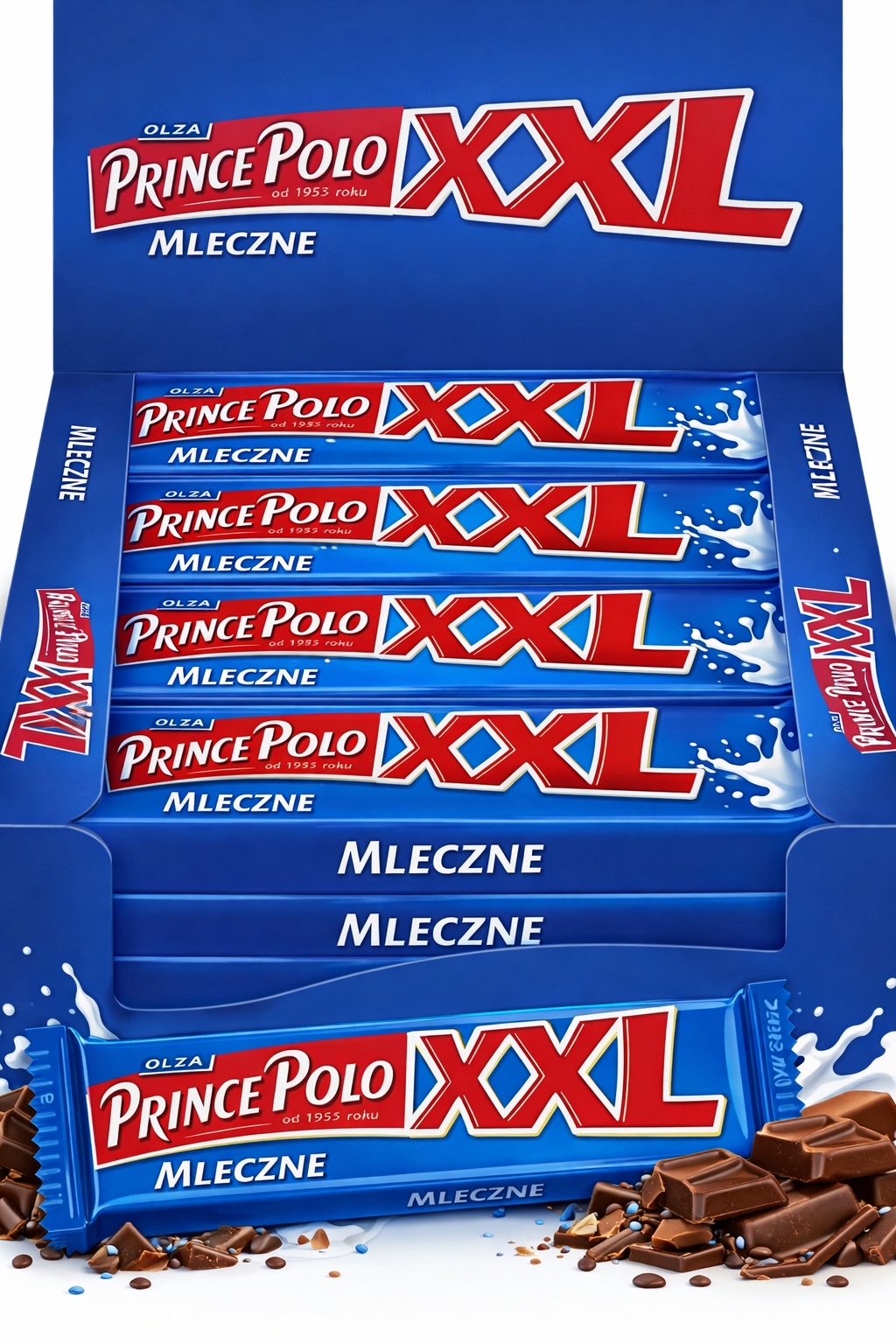 Prince Polo Classic XXL Oplatka s mléčným krémem a čokoládou 35 x 45 g Sada