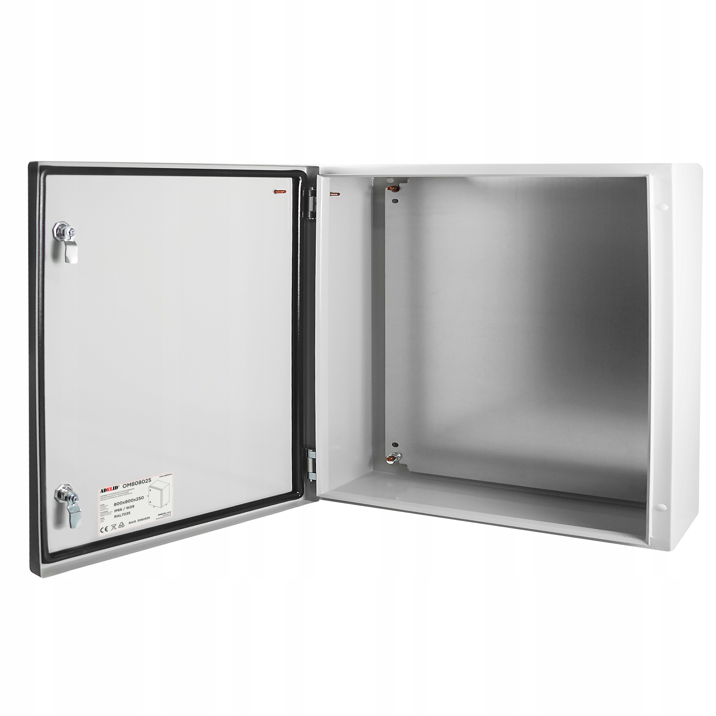 Skrzynka Elektryczna Rozdzielnia Obudowa Metalowa 80X80X25 Szafa Natynkowa