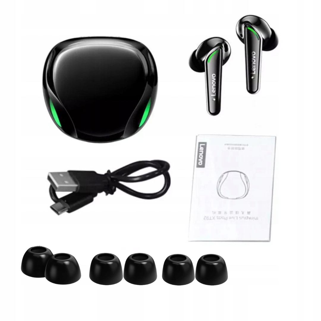 SŁUCHAWKI BEZPRZEWODOWE DOUSZNE GAMINGOWE BLUETOOTH Z MIKROFONEM DOKANAŁOWE Model AMT-XT92