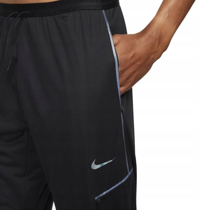Nike Pánské Běžecké Sportovní Kalhoty M Černé Běhání Trénink