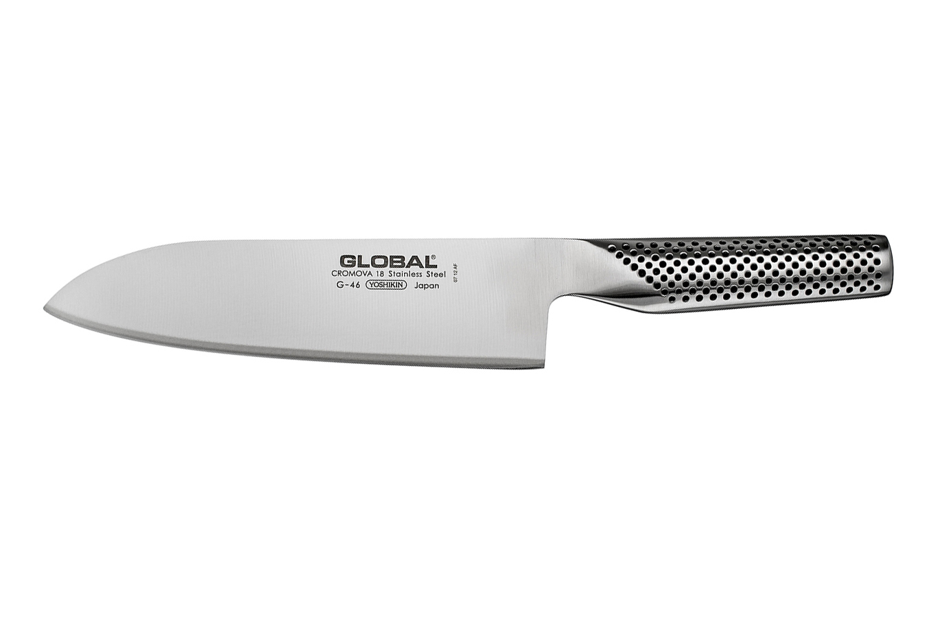Japonský kuchynský nôž Global G-46, nôž Santoku 18 cm