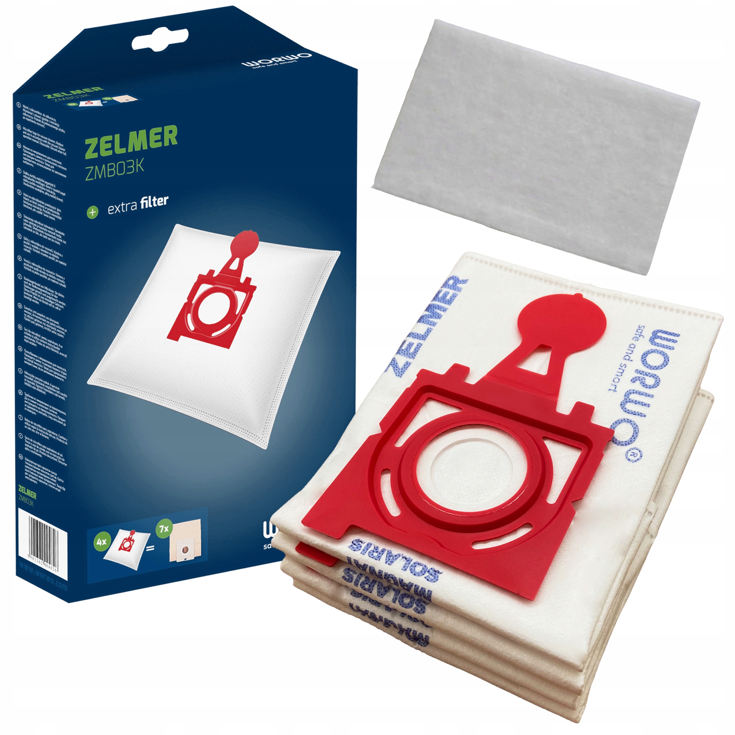 4x WORKI DO ODKURZACZA ZELMER Jupiter ZVC425HA