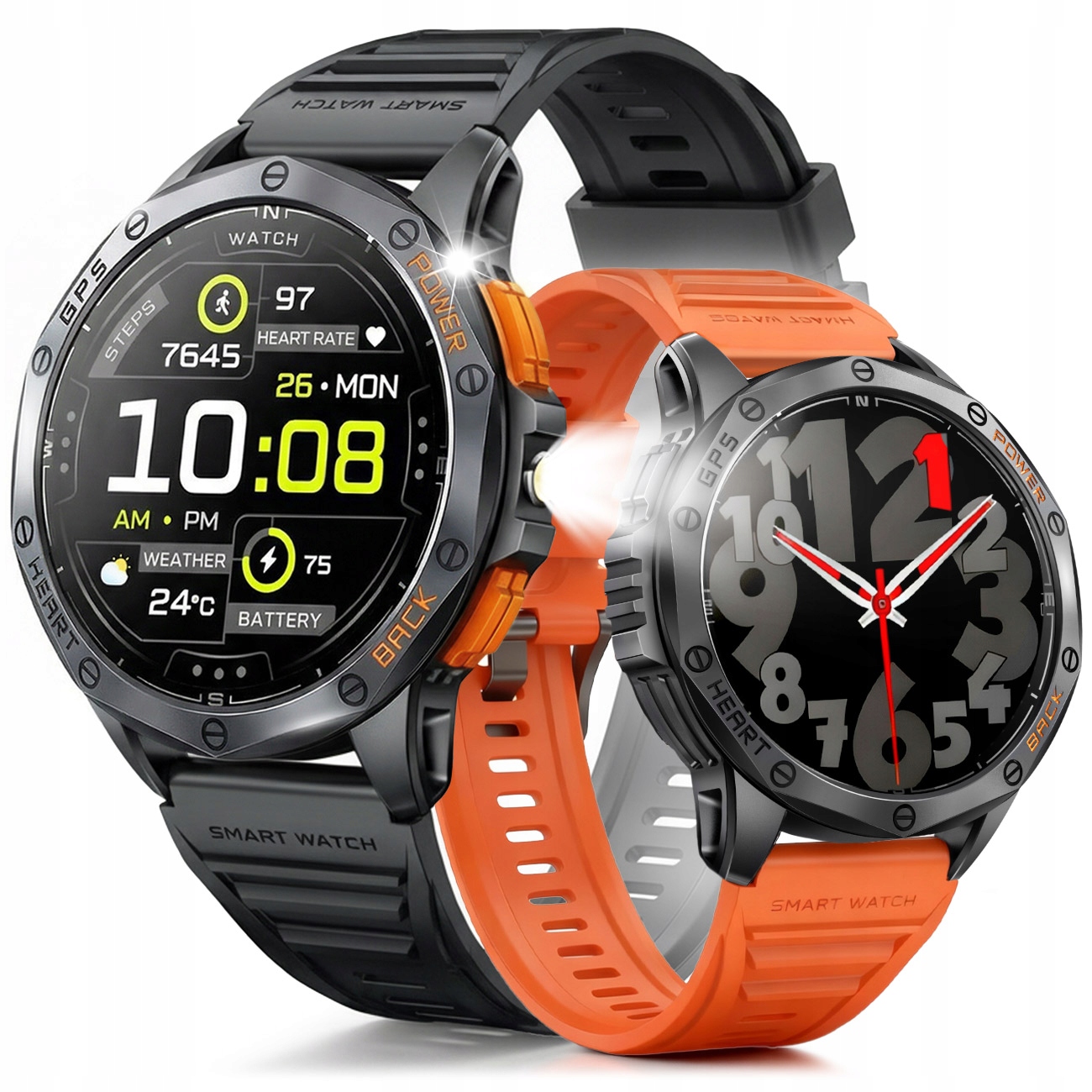 Chytré Hodinky Pánské Hodinky Menu Pl Hovory Vodotěsná Gps Svítilna Kompas