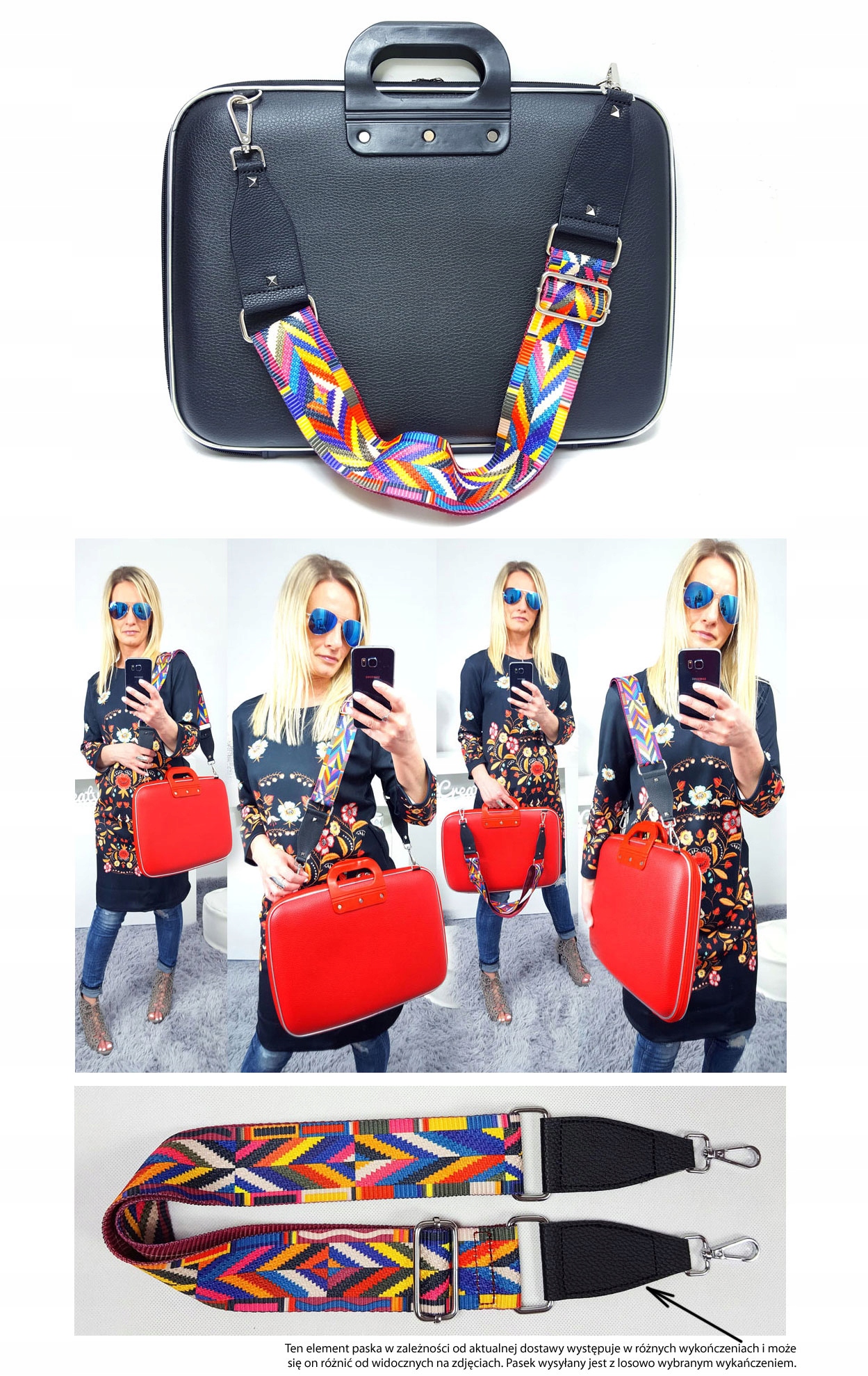 AKTÓWKA TORBA NA LAPTOPA PASEK AZTECKI 13 14 15 16 Marka inna