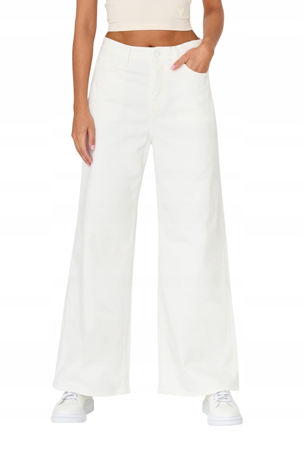 7 For All Mankind Bílé dámské džíny Zoey Milk 25