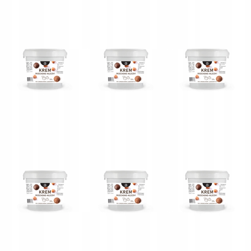 CD Krem orzechowo-mleczny, orzech laskowy 10% 1kg X6