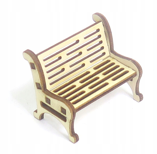 ŁAWKA ZE SKLEJKI 3D AKCESORIA DO LAS W SŁOIKU LS5