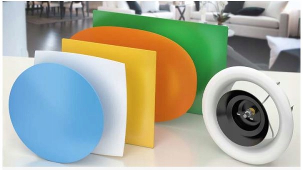 Anemostat zawór KWADRATOWY Lindab Airy fi 160 Kolor dominujący biały