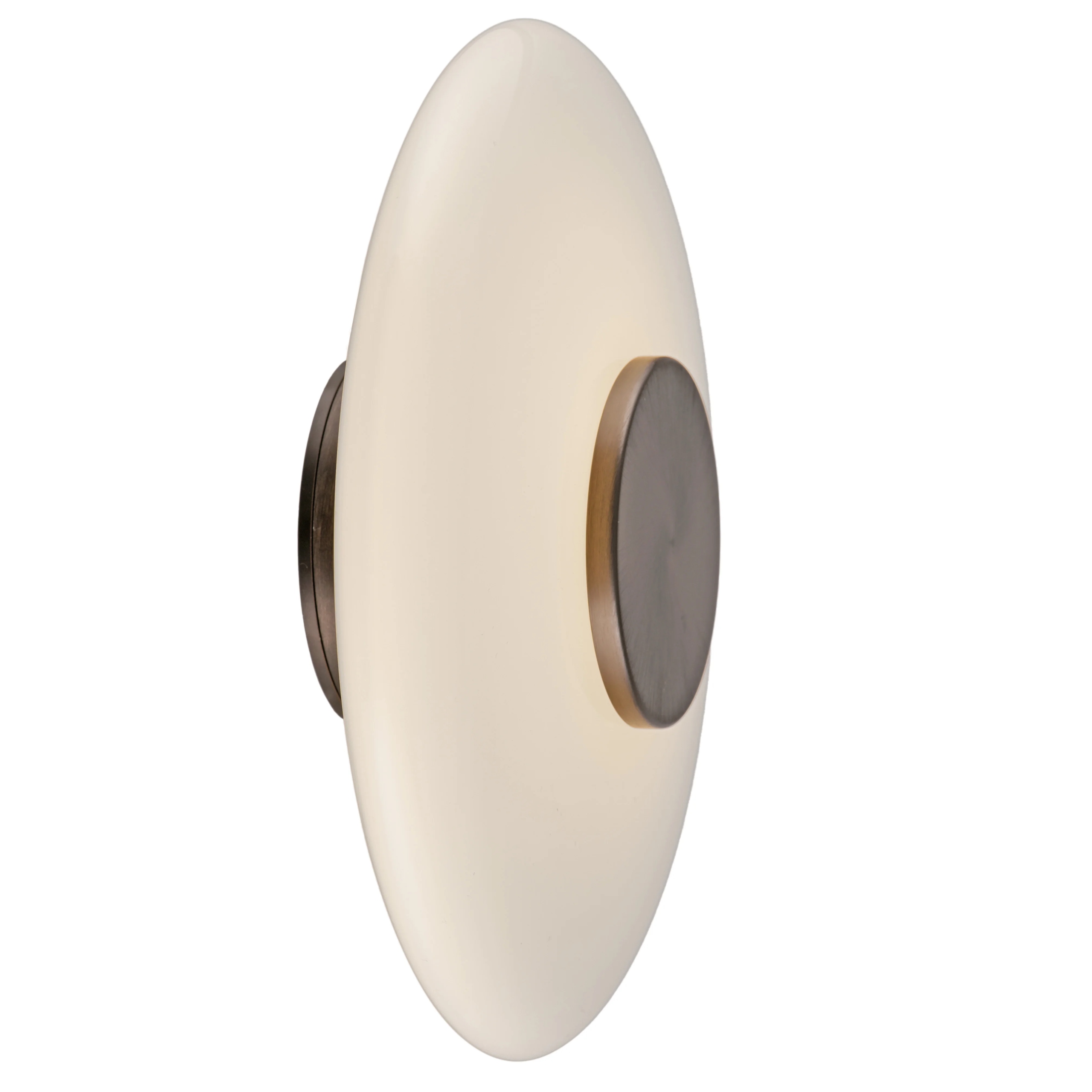 Paul Neuhaus Led nástenná/stropná lampa 11W Ø22 cm, biela, hnedá sklenená