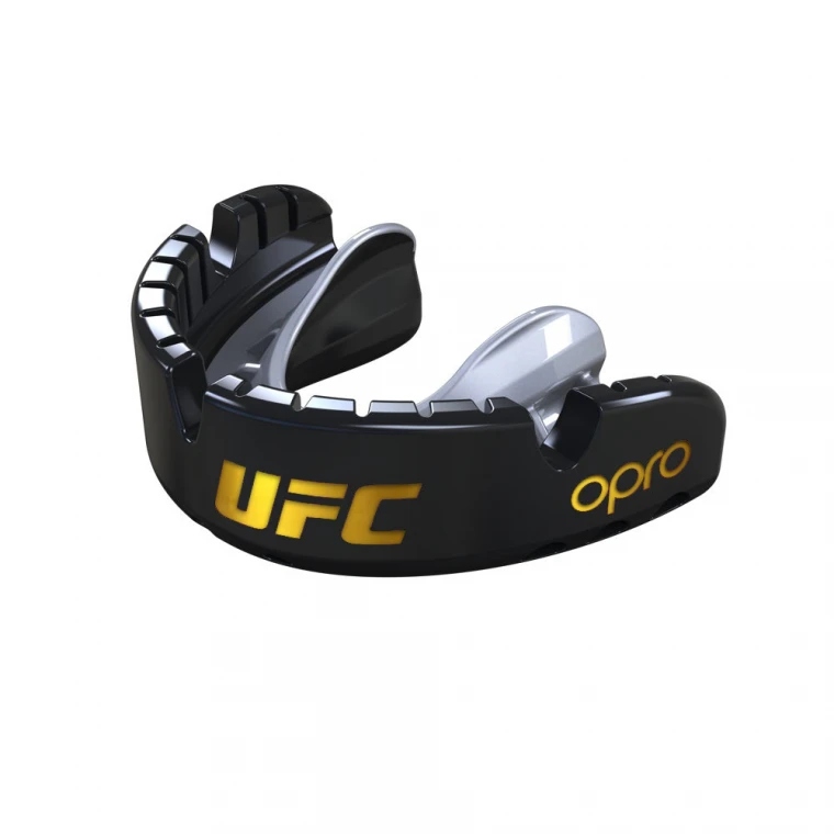 Opro Ochraniacz na Zęby Ufc Gold GEN2 Braces Czarny Srebrny dla Aparatów