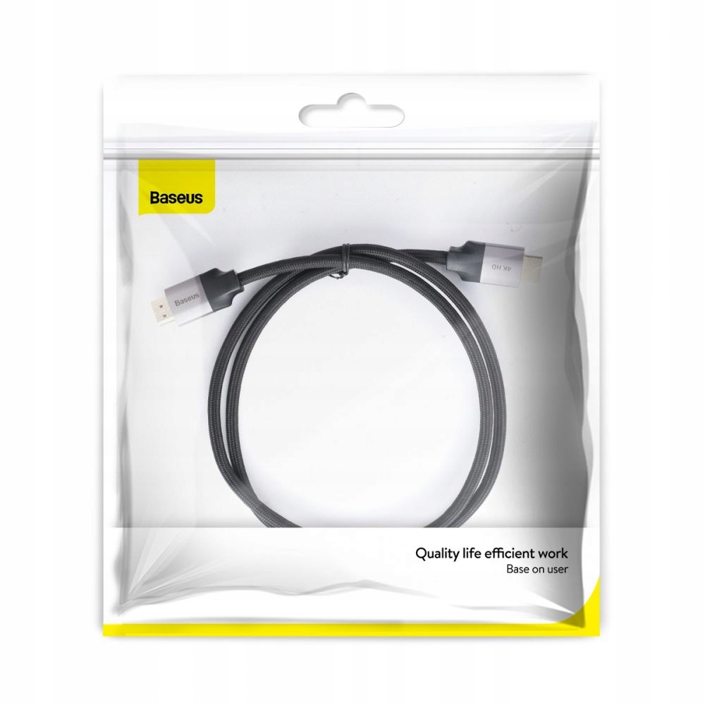 Baseus kabel HDMI przewód 4K 60Hz FullHD 200cm 2m Standard HDMI 2.0