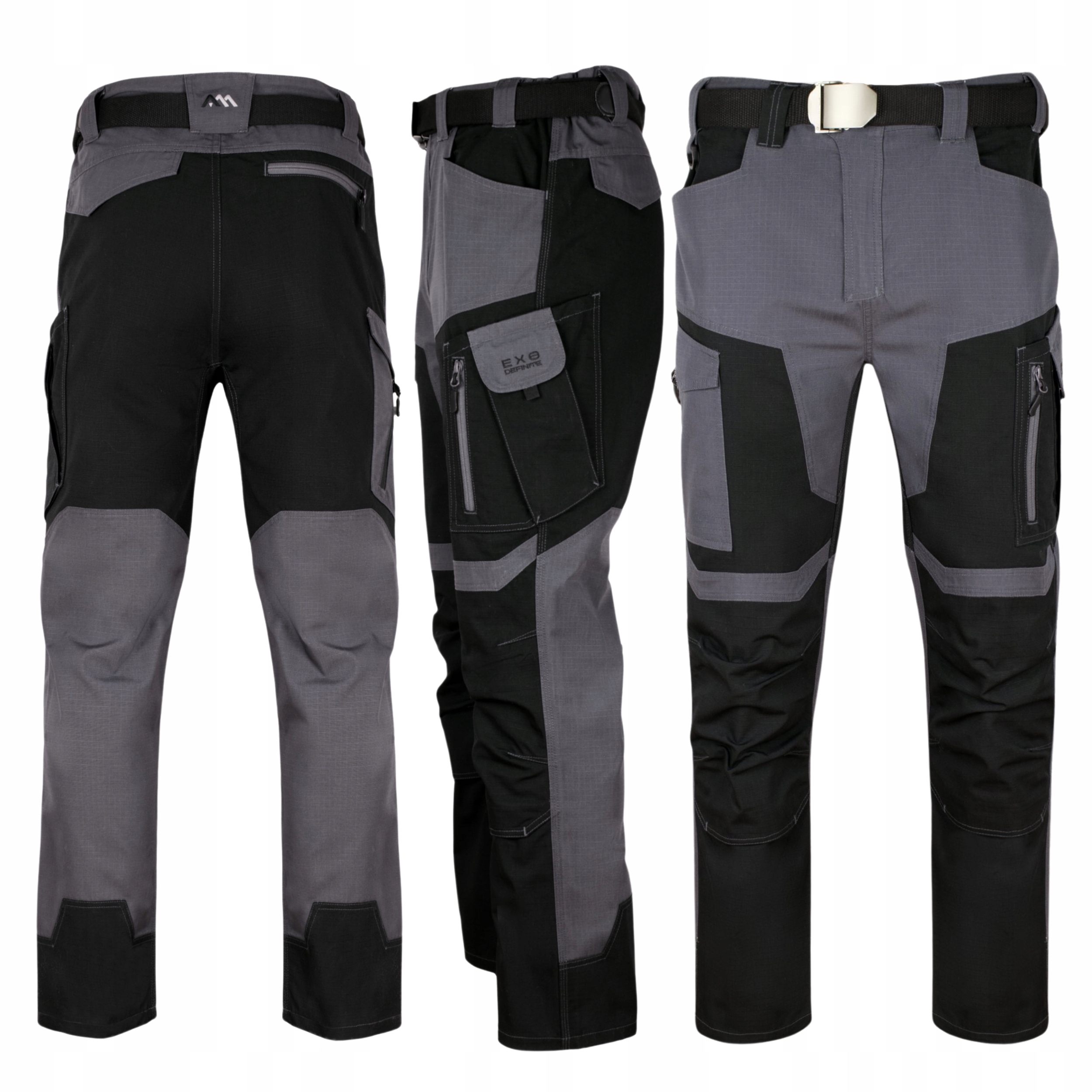 Spodnie robocze Bojówki męskie monterskie ochronne Bhp Ripstop Mocne r. 54