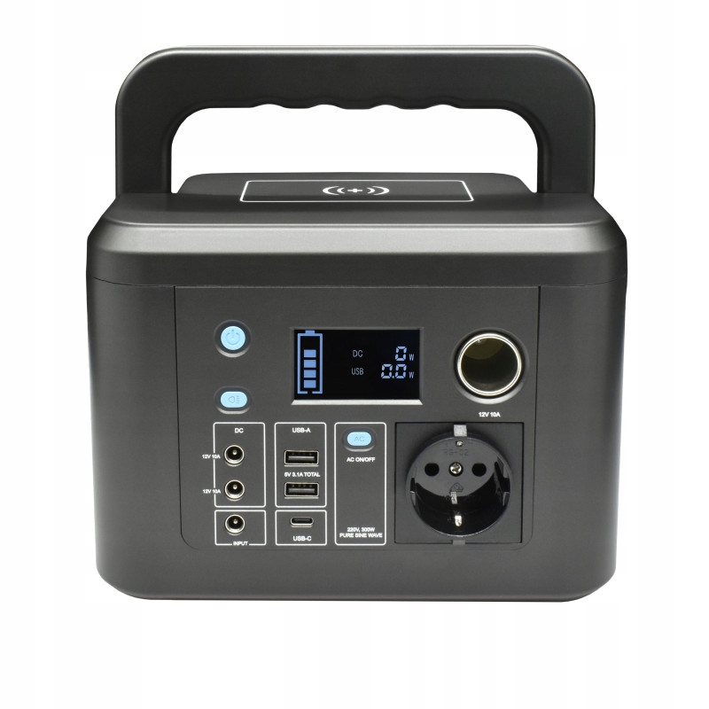 Przenośna Stacja Zasilania 300W 230V LiFePO4 Powerbank DVS-PS300 224Wh Dvs