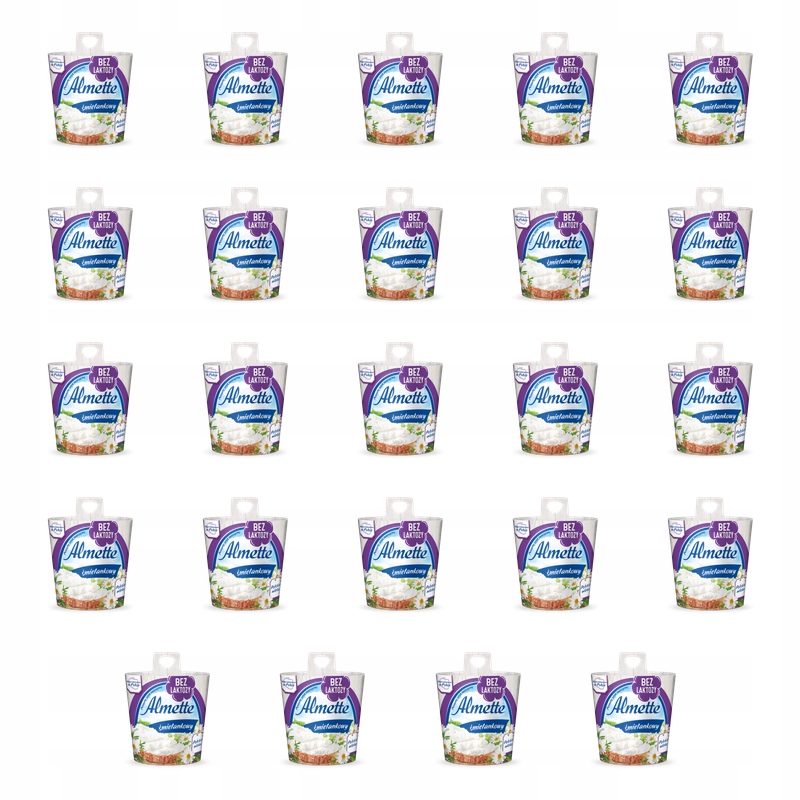 Almette Smetanový tvarohový sýr bez laktózy 150 g X24