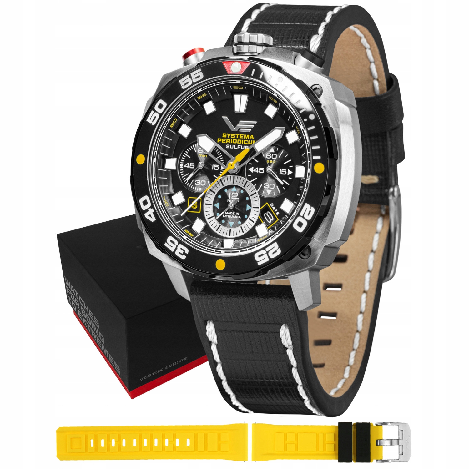 Pánské Hodinky Vostok Europe VK67-650E725 s černým řemínkem