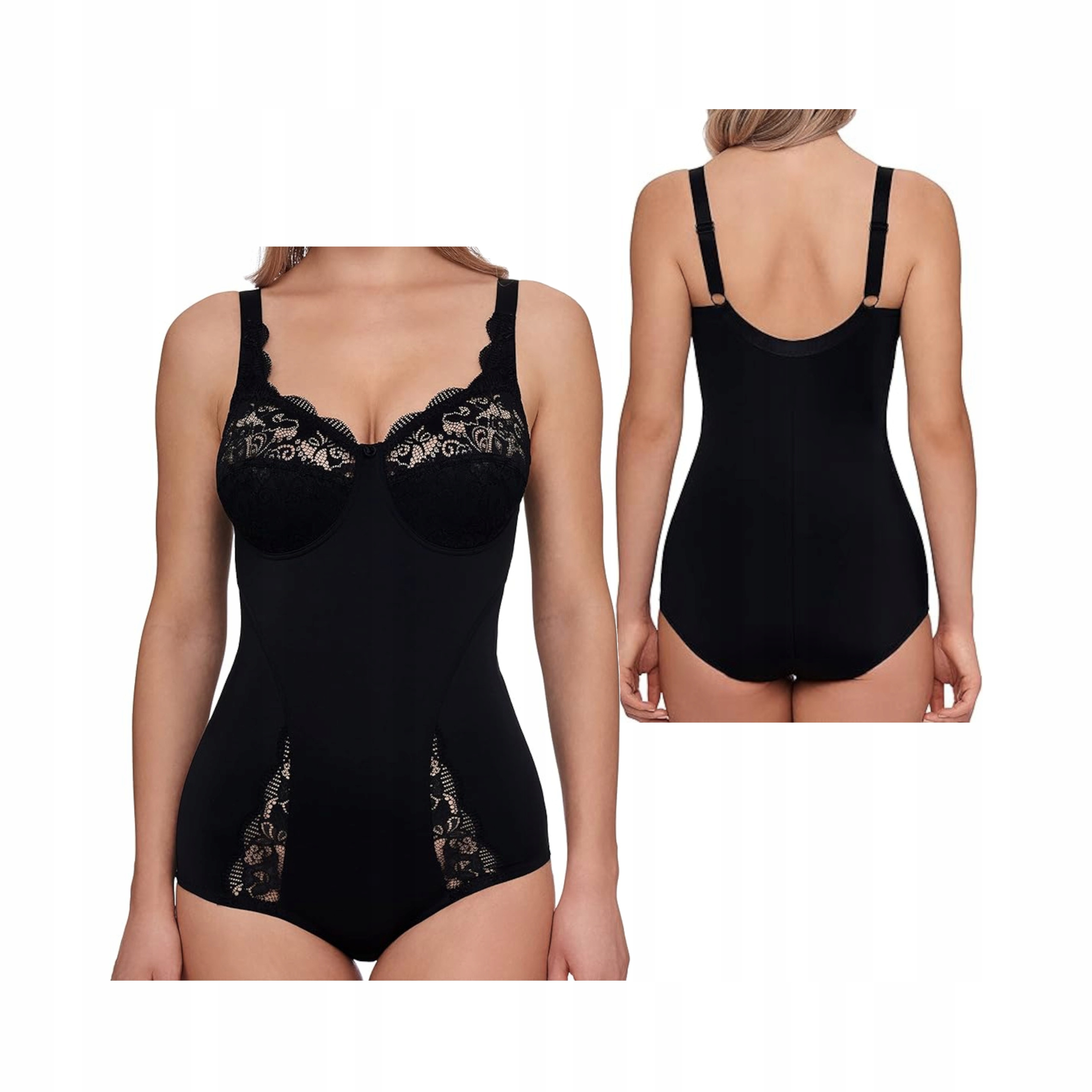 Modelovací Body Susa Bez Kostic Modelují Pas Břicha Zadek Černá 100C