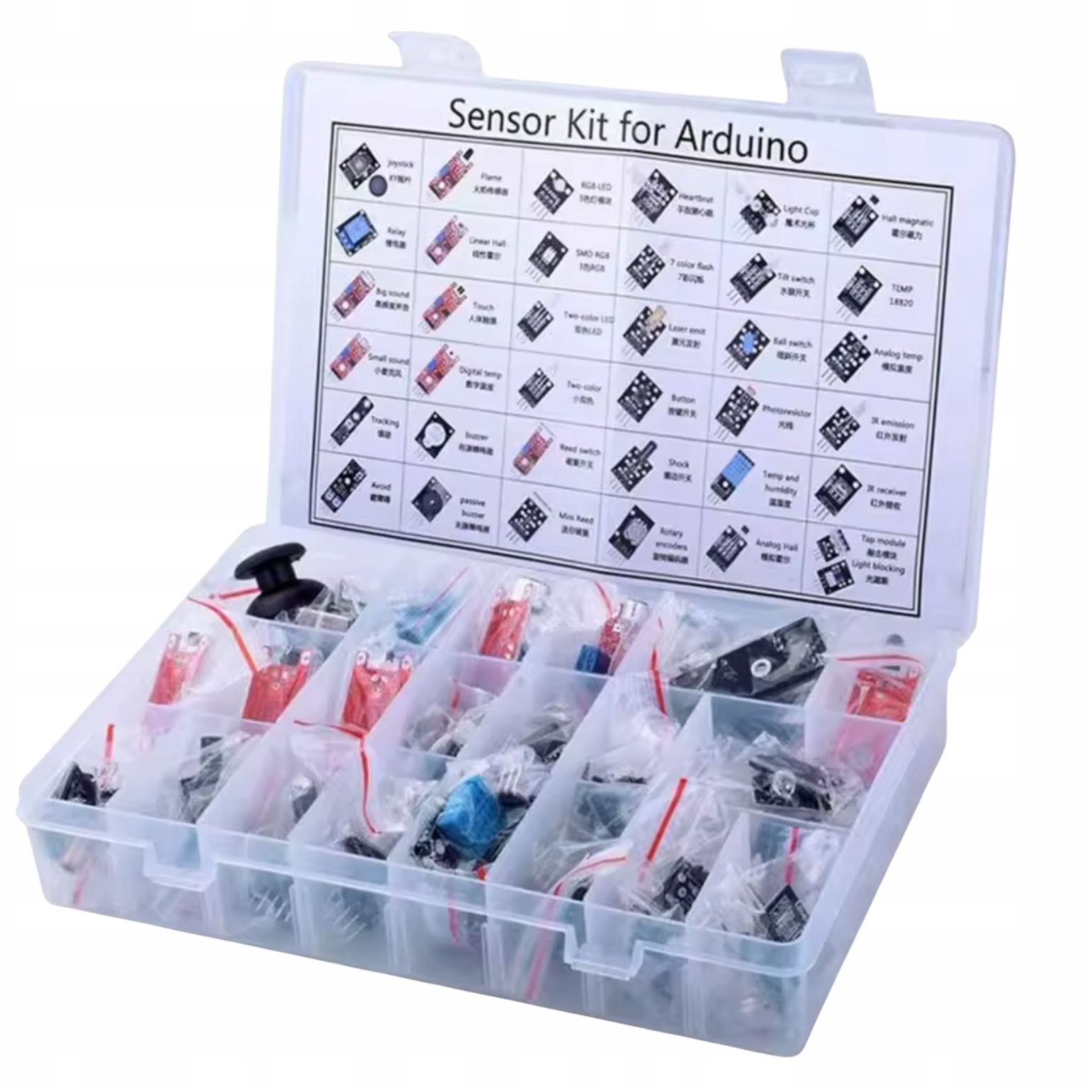 Sada 37 senzorových modulů pro Arduino