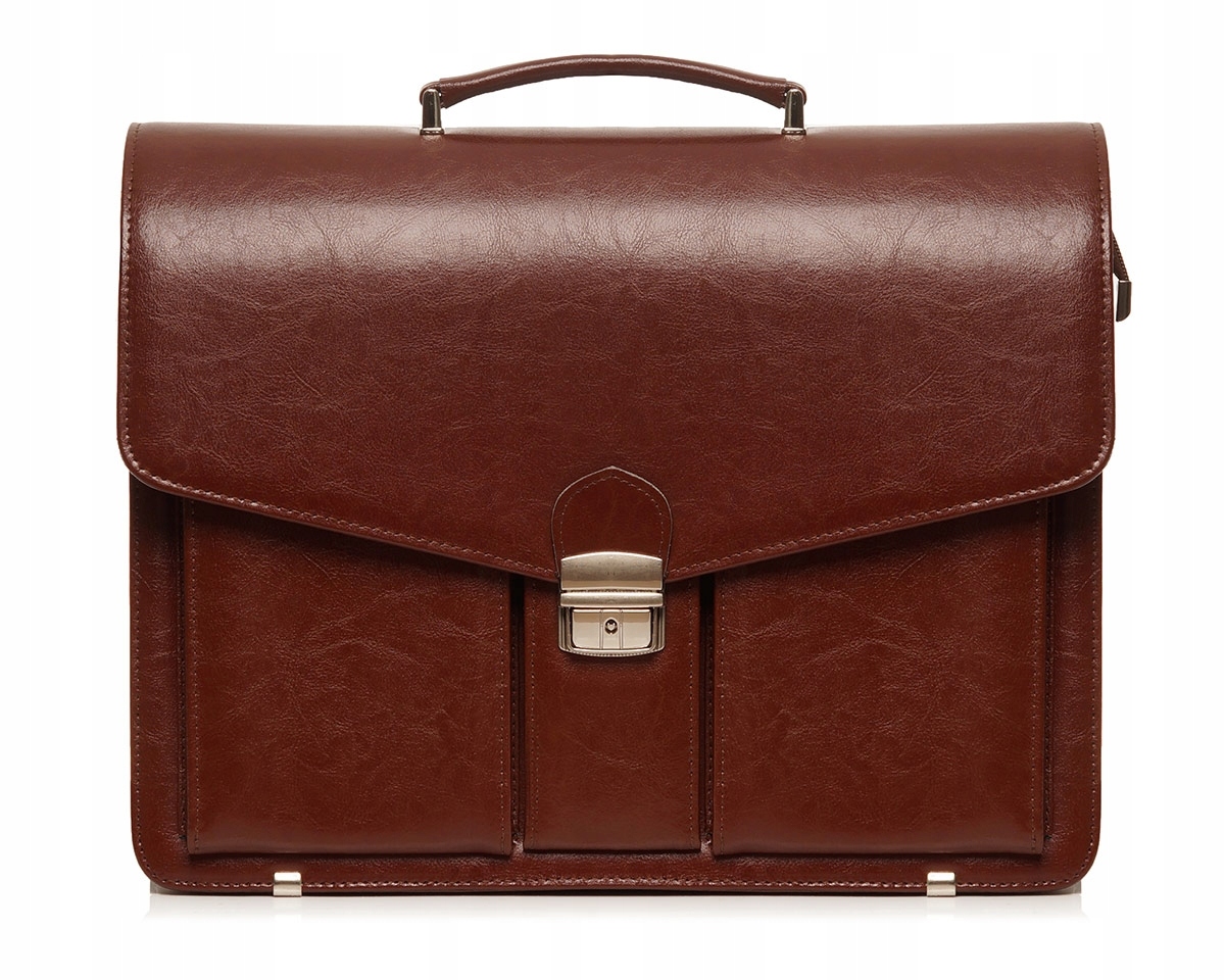 SKÓRZANA AKTÓWKA TECZKA NA DOKUMENTY SOLOME BRADFORD KARMELOWA Marka Solome