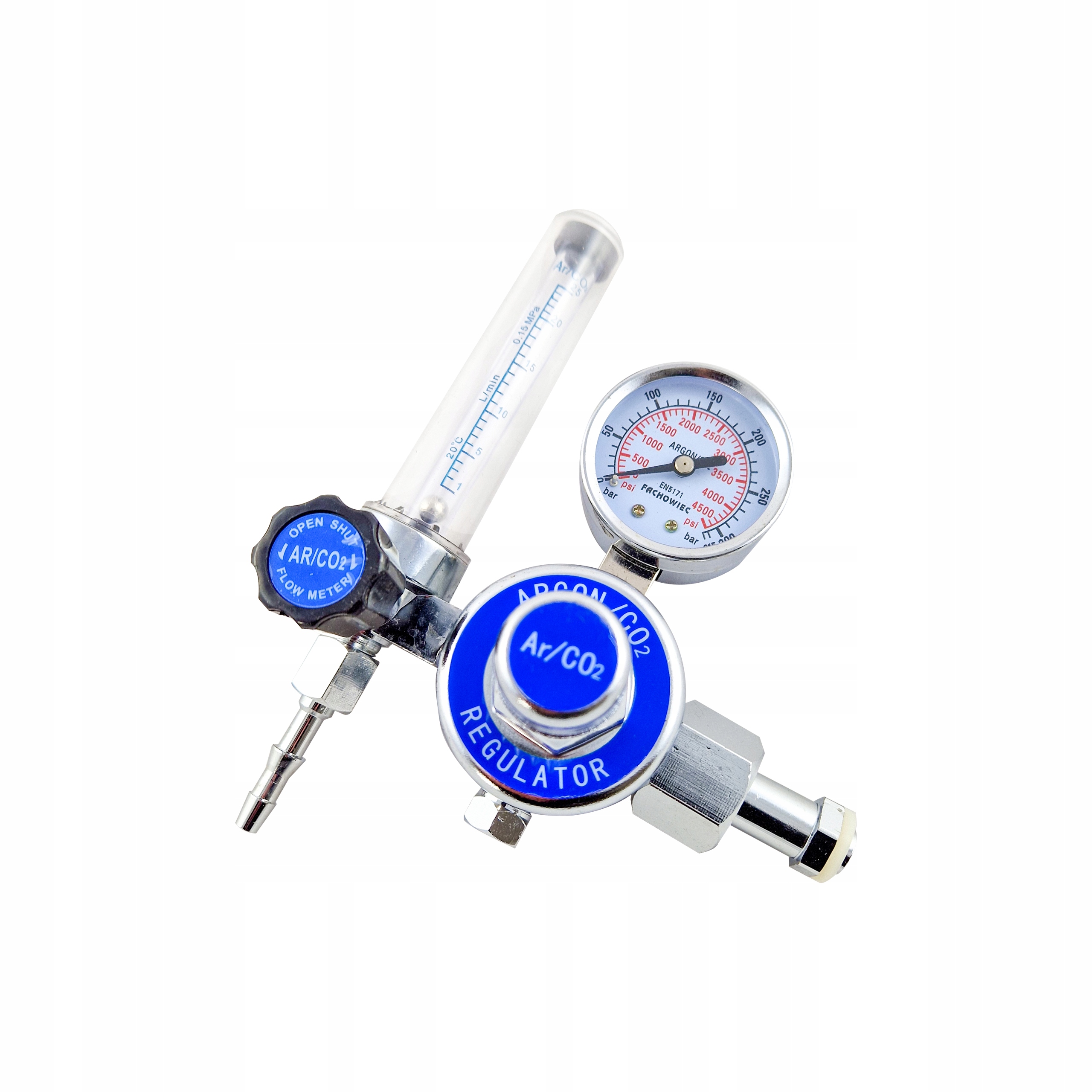 Reduktor lahvový s hodinami pro argon/CO2 6,3 bar, 25 l/min
