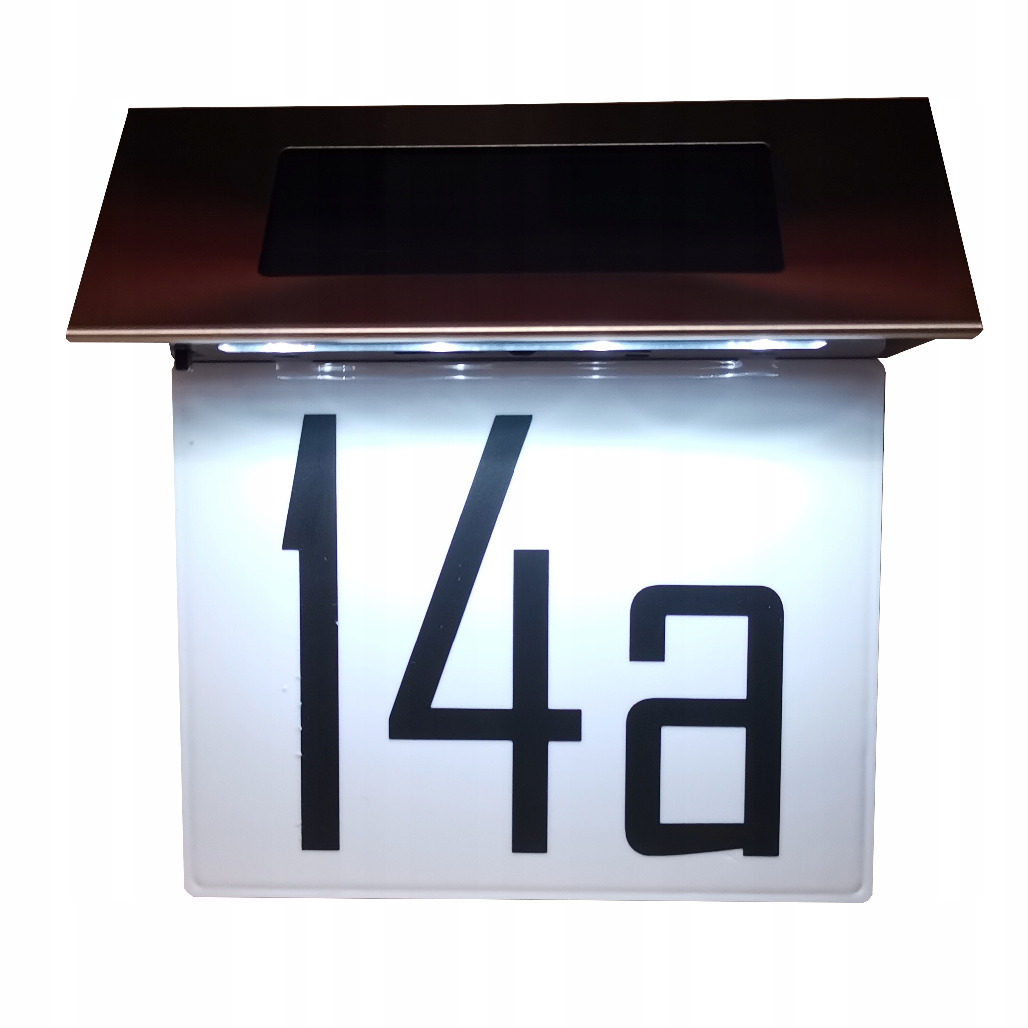 

Numer domu podświetlany tabliczka Led solar