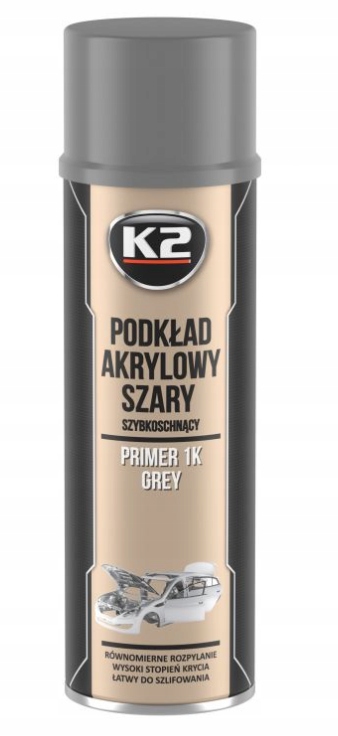 K2 Szybkoschnacy Podkład Szary Akrylowy 500ml
