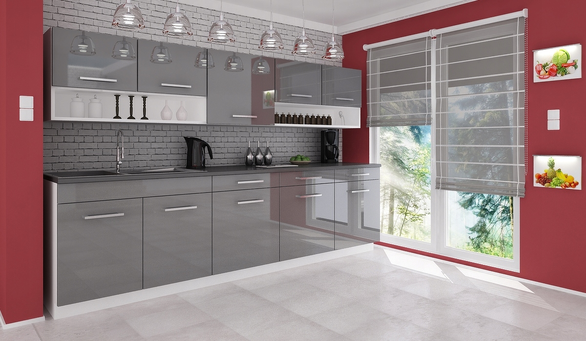 Szafka kuchenna zlewozmywakowa FEM ZL80 2D1B MDF Wysokość mebla 83 cm