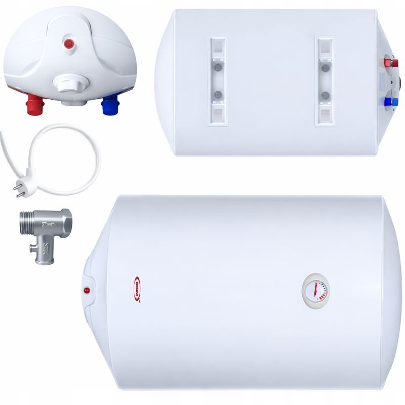 Bojler Elektryczny Podgrzewacz Wody Poziomy 80L 2kW Trwały Energooszczędny