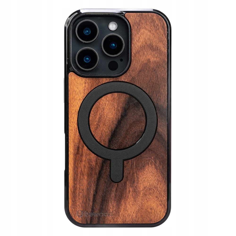 Dřevěné Pouzdro Bewood pro iPhone 16 Pro Palisander Santos s MagSafe