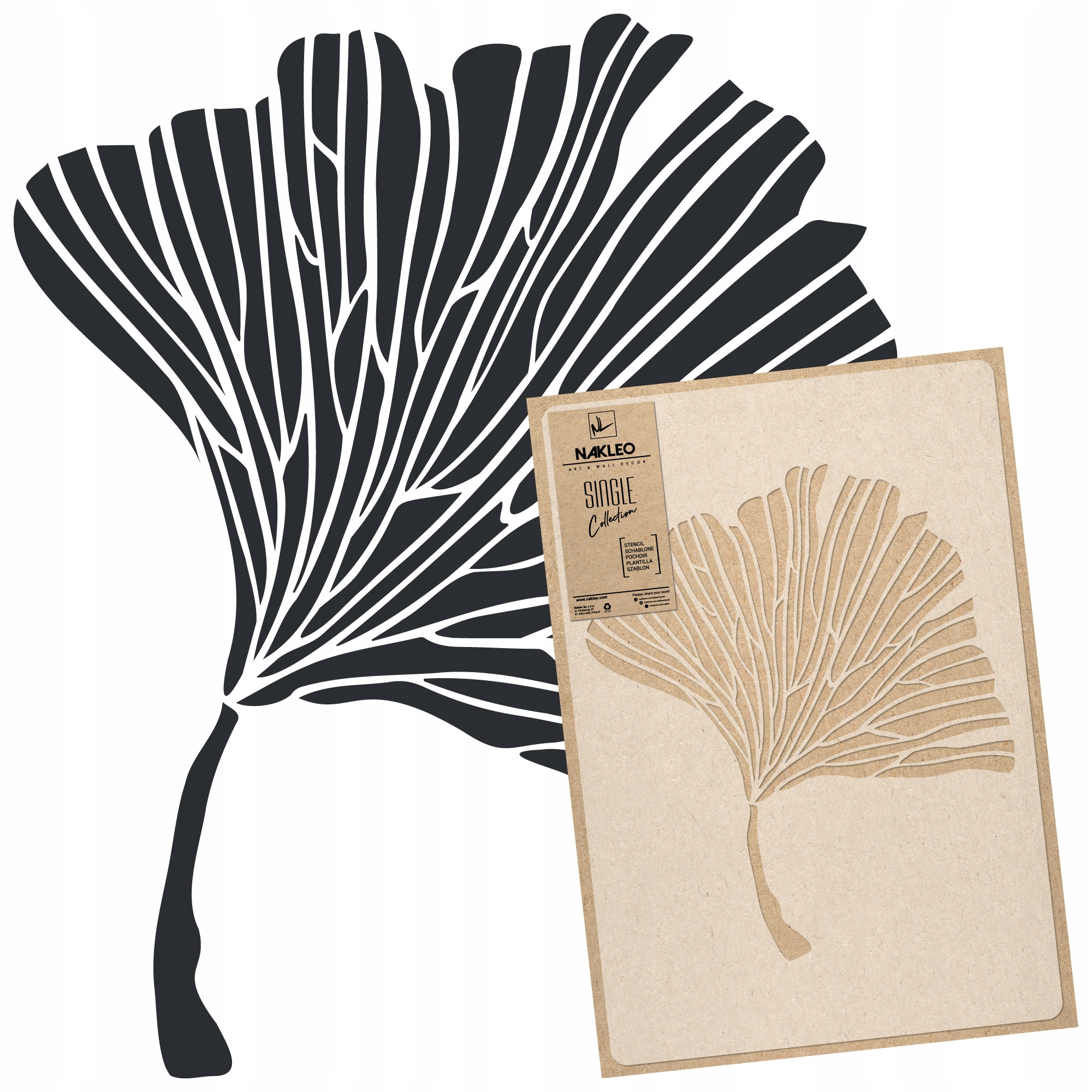 SZABLON MALARSKI wielokrotny // 65x95cm // GINGKO