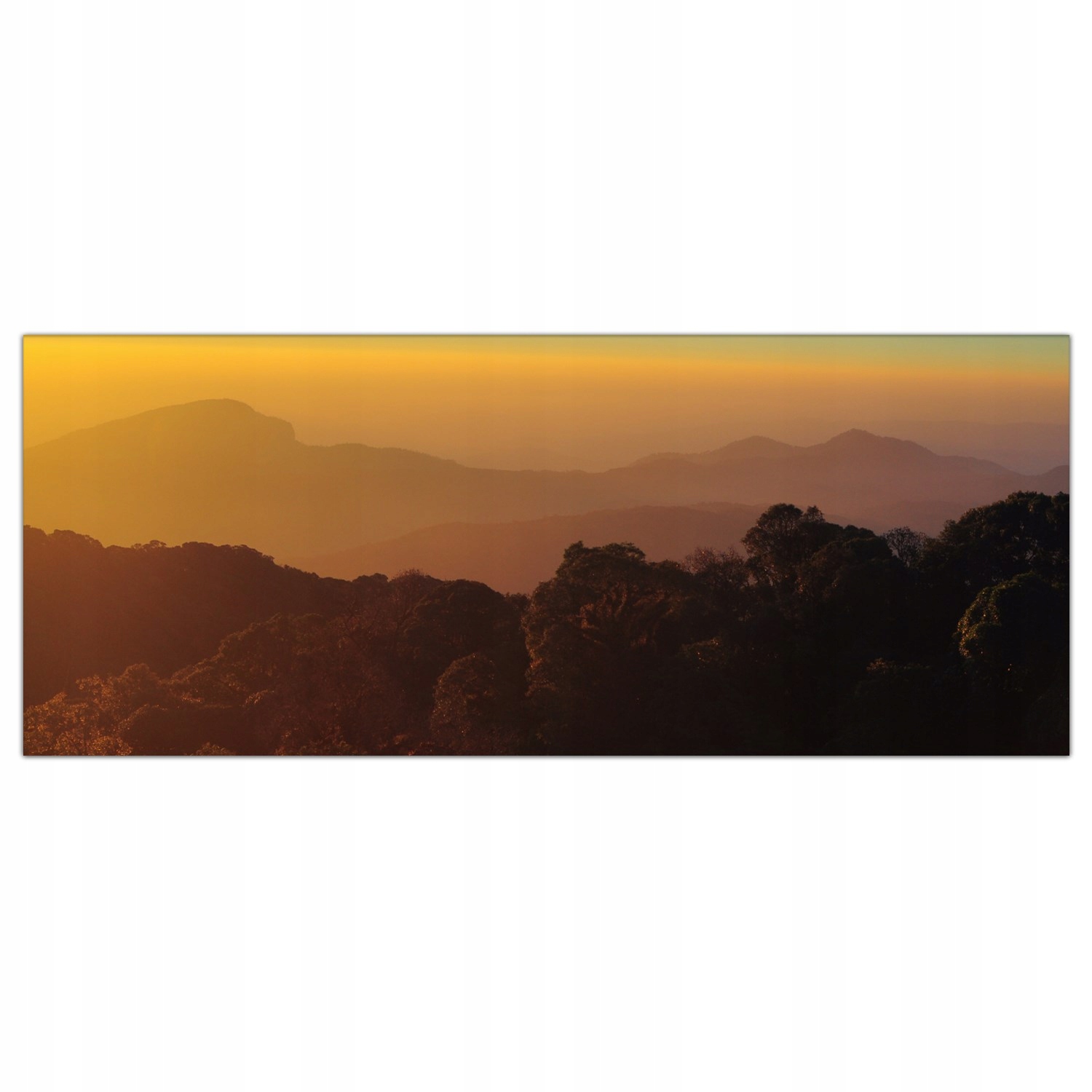 

Obraz Szklany Foto-obraz Góry Wschód Słońca 125x50