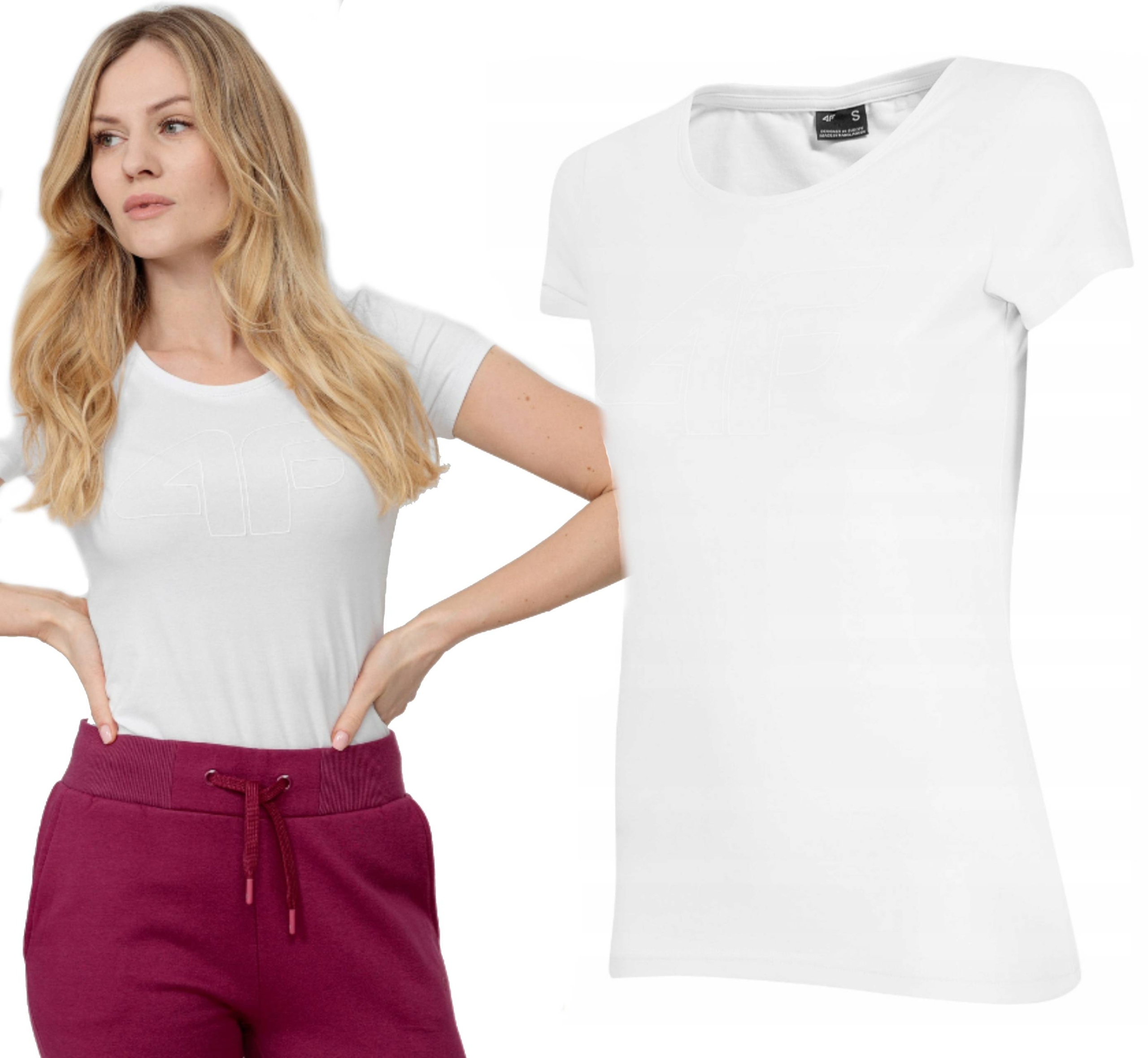 

Koszulka Damska Sportowa T-Shirt Bawełniana M 4F