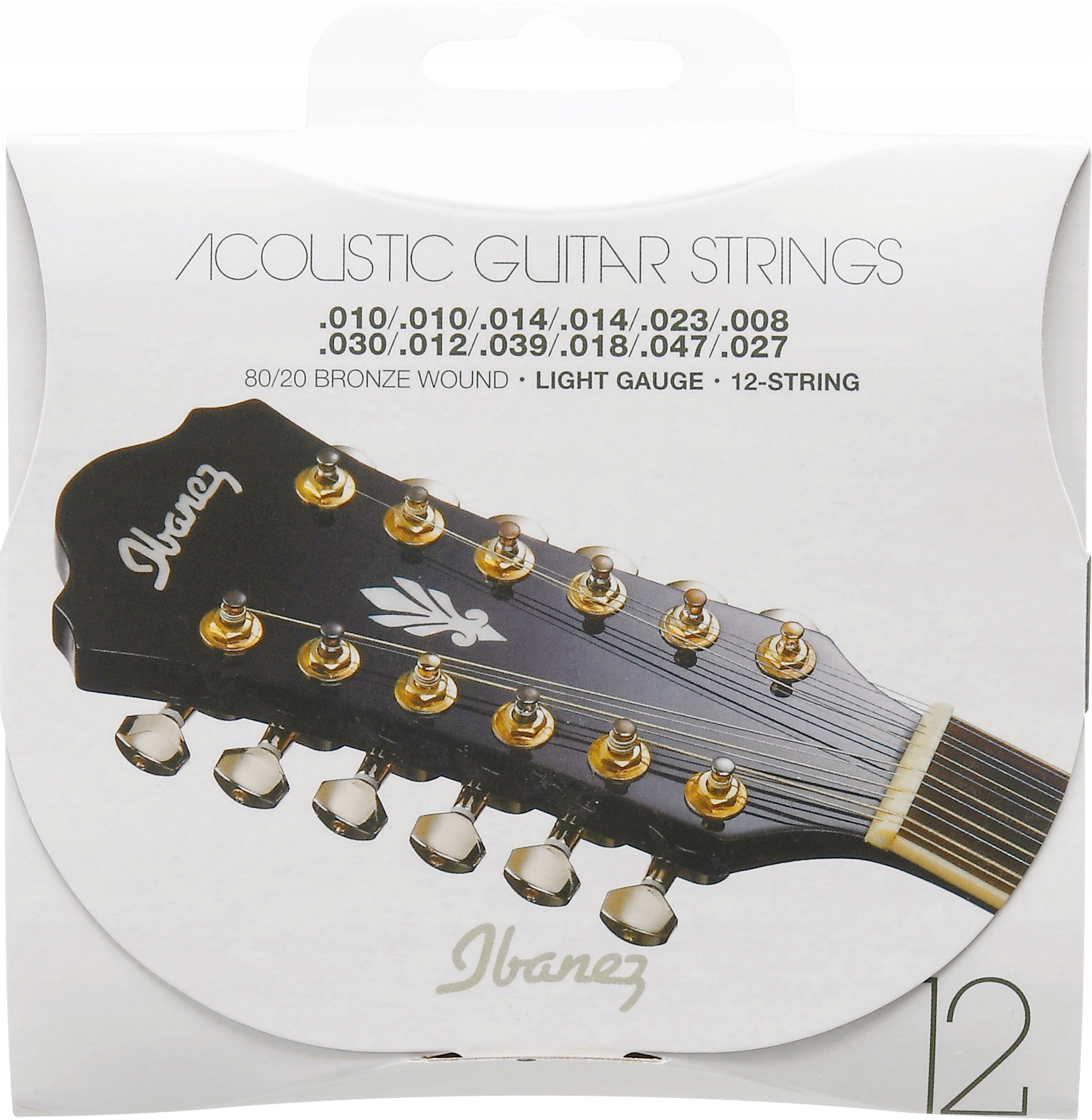 Struny do gitary akustycznej 010-047 Ibanez IACS12C