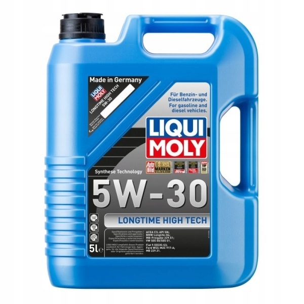 Liqui Moly Olej 5W30 5L Longtime High Tech Dpf 229.51 502.00 505.00 505.01